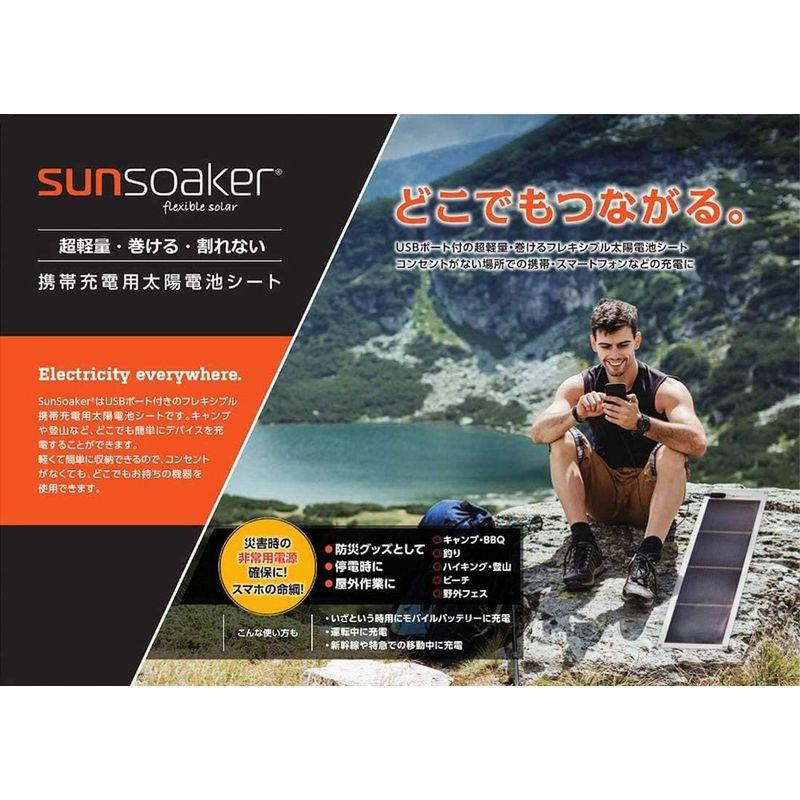 エフウエイブ SunSoaker 携帯充電用太陽電池シート10W ブラック｜quvmall2｜03