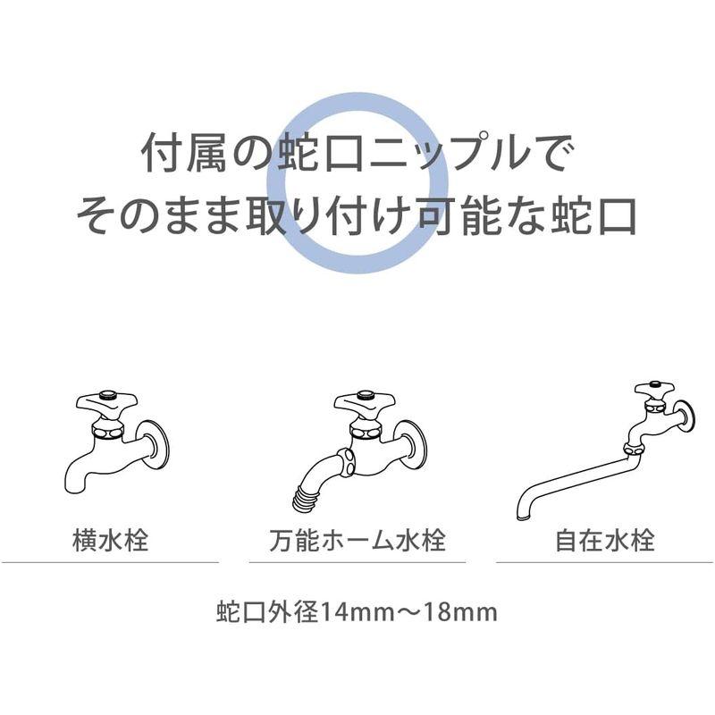 タカギ(takagi) ホース ホースリール オーロラX2 軽い 自動巻き R715FJC2｜quvmall2｜07