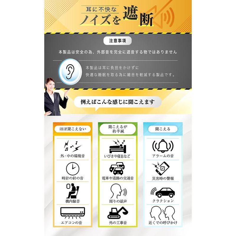 睡眠のプロ監修LIXIA 睡眠用耳栓 耳栓 睡眠用 2ペアセット ケース付き 5段階サイズ調整 Sleepup 33db低減 S M 2サイ｜quvmall2｜08