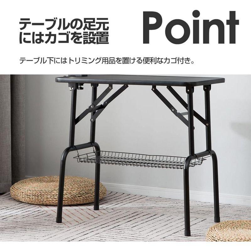 BTM トリミングテーブル 折りたたみ トリミング台 トリミング 折り畳み ペット用 シャンプーカット ブロー ブラッシング 爪切り バリカ トリミングテーブル 折りたたみ トリミング台 トリミング 折り畳み ペット用 シャンプーカット ブロー ブラッシング 爪切り バリカ