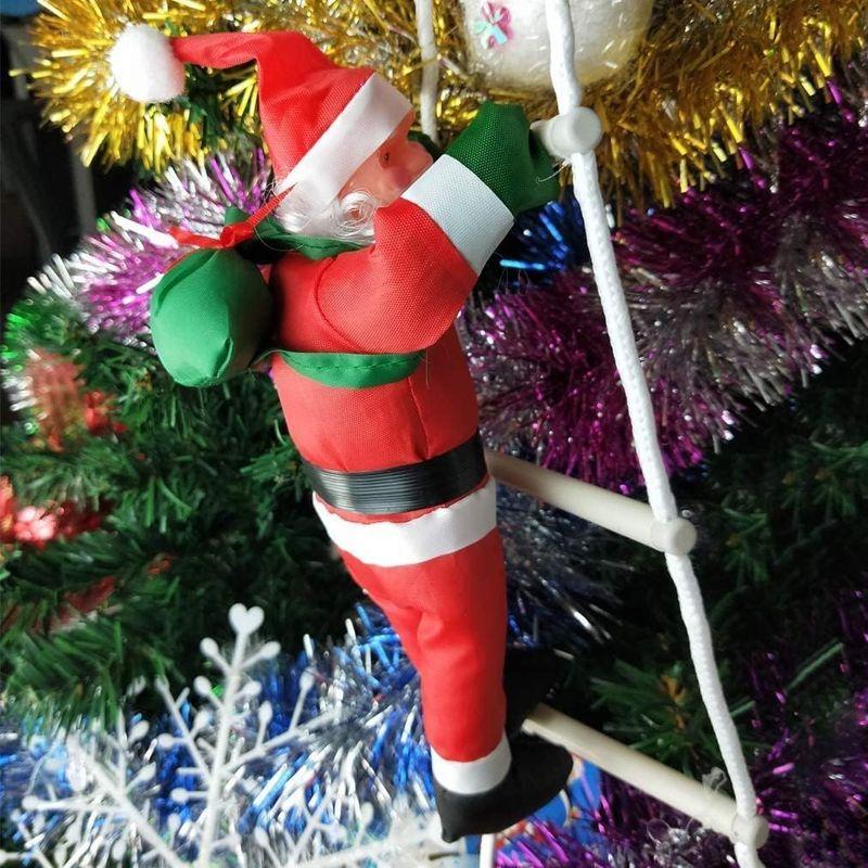 サンタはしご リスマス飾り クリスマスツリー 飾り サンタ人形 もちゃ サンタクロース人形 クリスマスパーティー吊り 吊り装飾用 贈り物 ギ｜quvmall2｜09