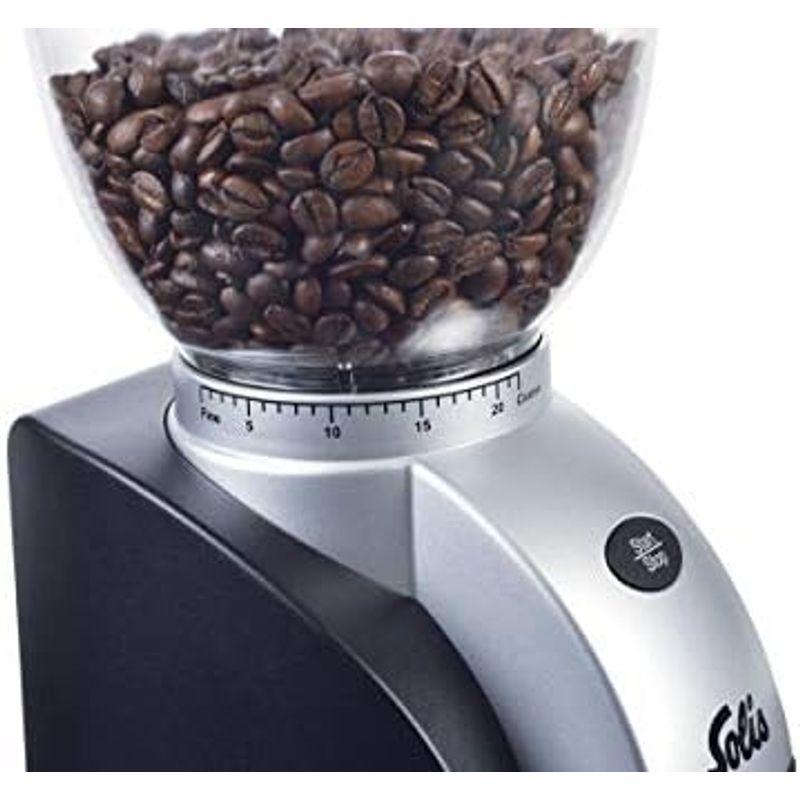 ソリス スカラプラス （Solis Scala Plus Coffee Grinder）コーヒーグラインダー ブラックシルバー SK1661｜quvmall2｜02