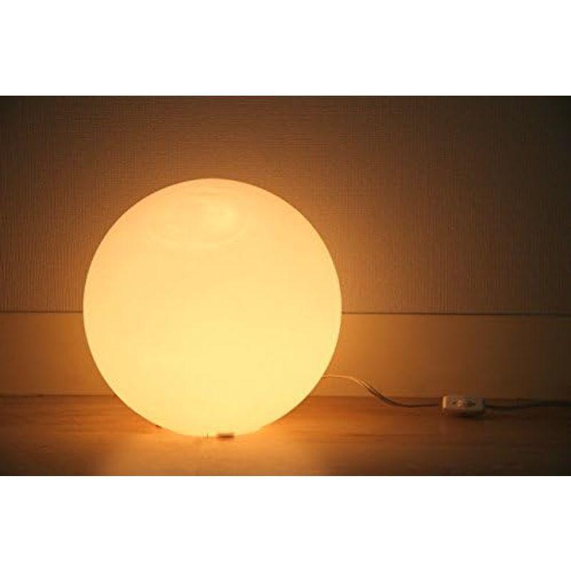 不二貿易 ボール型ランプ フロアランプ 幅20×奥行20×高さ20cm ホワイト インテリアライト ガラス LEDライトのみ対応 66806｜quvmall2｜11