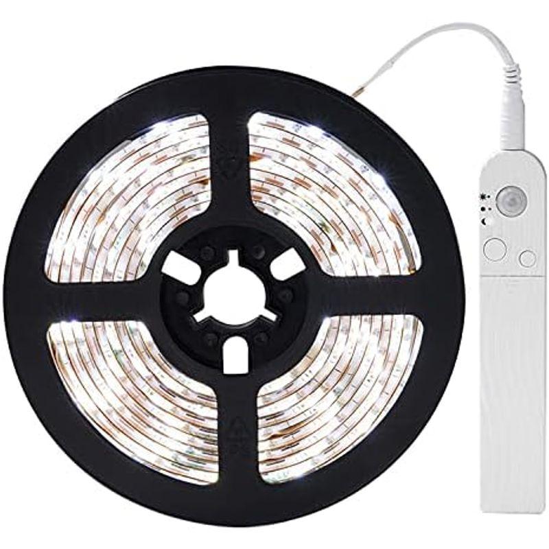 LEDテープライト 人感 センサーライト 電池式 3m 自動点灯 玄関灯 調光 防水 間接照明 フットライト 足元灯 BTCH-SS-3M-｜quvmall2｜05