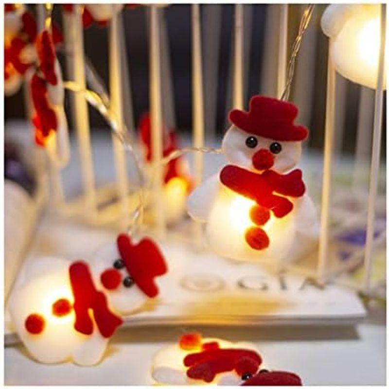 クリスマス 飾り 装飾 ライト クリスマス 飾り付け ライト クリスマス led 電池 クリスマス雪だるま人形ライトストリング 点滅ライト｜quvmall2｜07