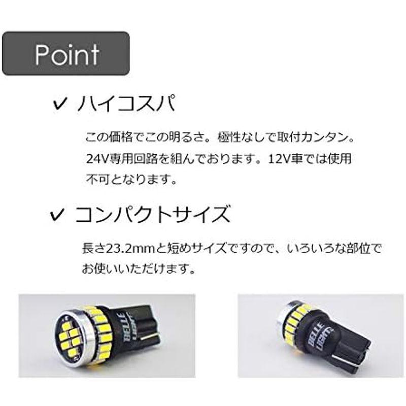 ベルライトBELLELiGHT T10 LEDバルブ 3014チップ 24連 2個セット (24連アンバー)｜quvmall2｜16