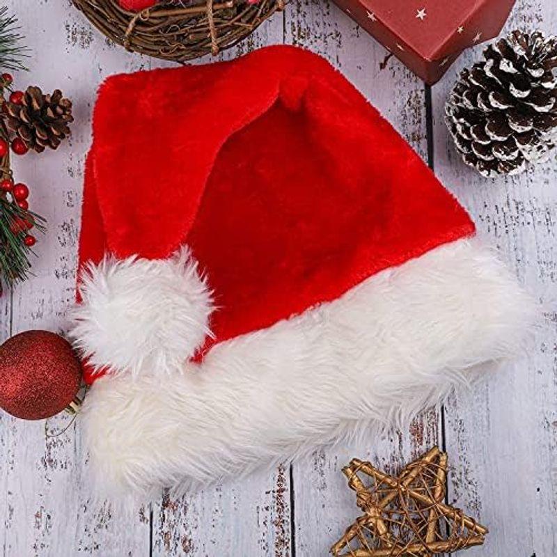 クリスマス帽子 サンタ 帽子 コスプレ サンタ サンタ帽子 柔らかいぬいぐるみのクリスマス帽子 大人用 子供用 ふわふわ 暖かい 男女兼用｜quvmall2｜06