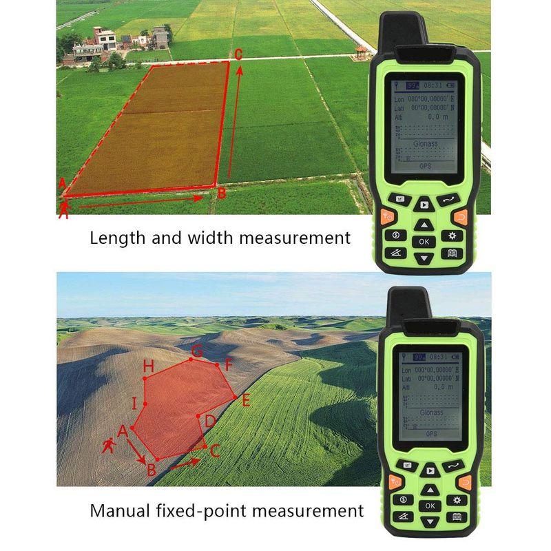 EM90 ハンドヘルド GPS ナビゲーション トラック、土地面積測定計算メーター、面積距離長さメーター、GPS 面積距離測定、土地測量機器｜quvmall2｜10