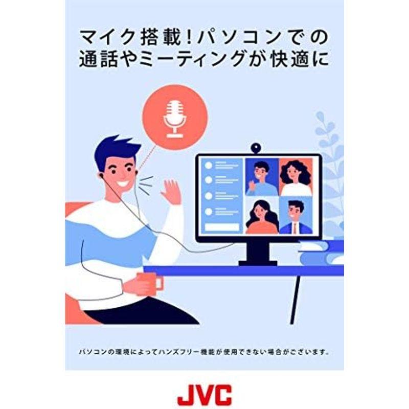 JVC HA-FX71M-B スマートホン対応イヤホン マイク付き リモコン付き テレワーク・テレビ会議向け ブラック｜quvmall2｜03