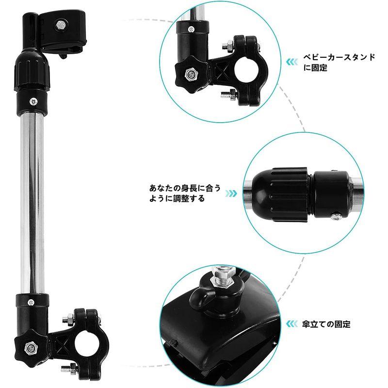 自転車傘スタンド 自転車傘立て 多機能 傘差しホルダー 車椅子 ベビーカー 自転車(全体出荷・部品なし)｜quvmall2｜10