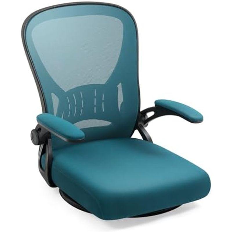Darkecho 座椅子 回転座椅子 コンパクト アップフリップアームレスト 360度回転 デスクチェア 疲れない 椅子 メッシュ 和室オフ｜quvmall2｜18