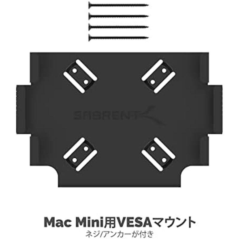 Sabrent Mac Mini用VESAマウント、デスク下マウント 「シルバー」(BK-MACM)｜quvmall2｜06