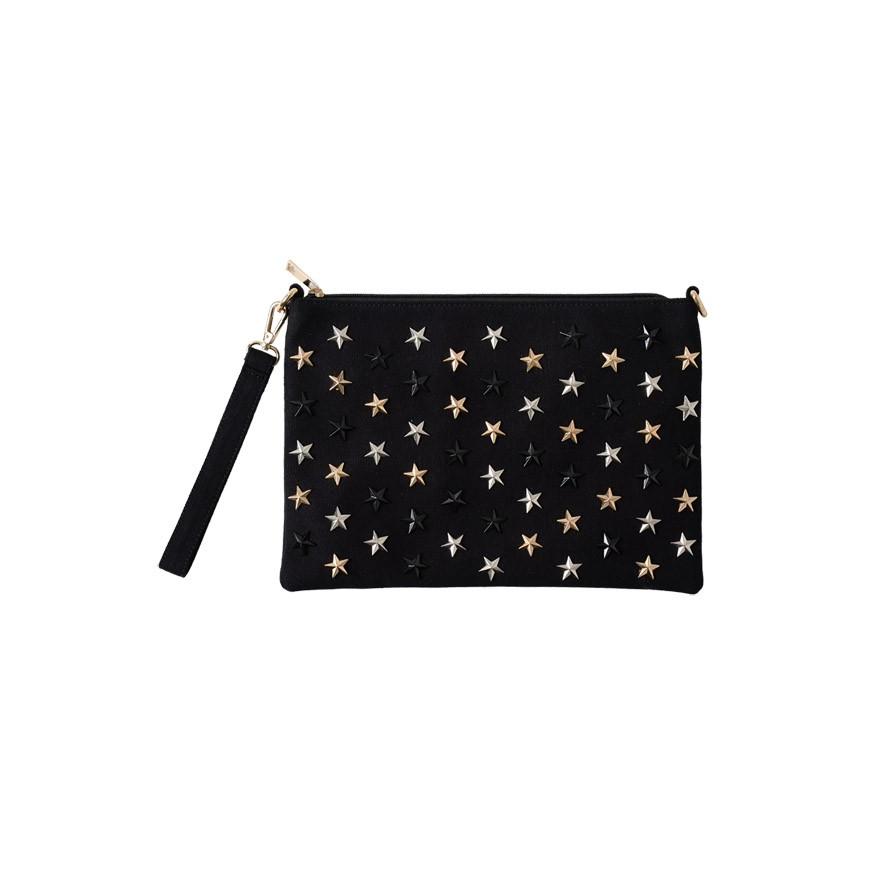 バタフライスタッズクラッチバッグ ☆送料込☆PRADA スタッズ クロスボディ クラッチ (PRADA