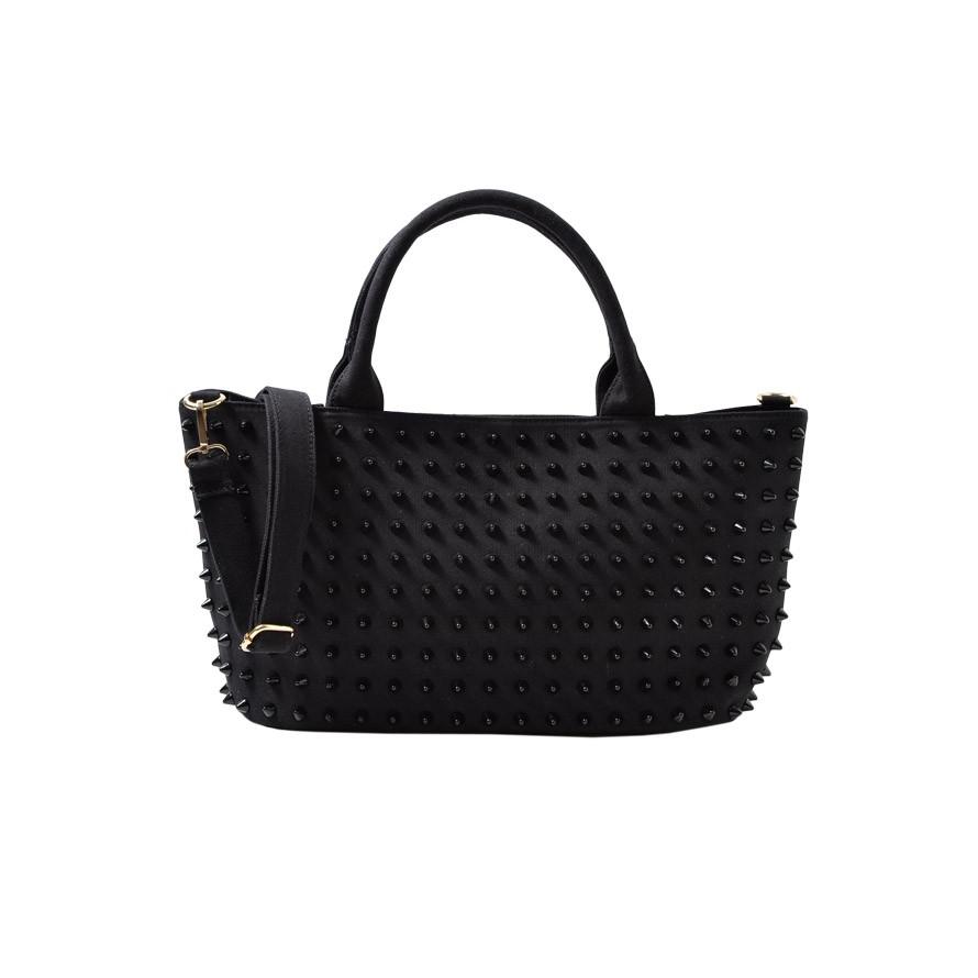 トートバッグ メンズ スタッズ 3way キャンバス カジュアル 黒 迷彩 春