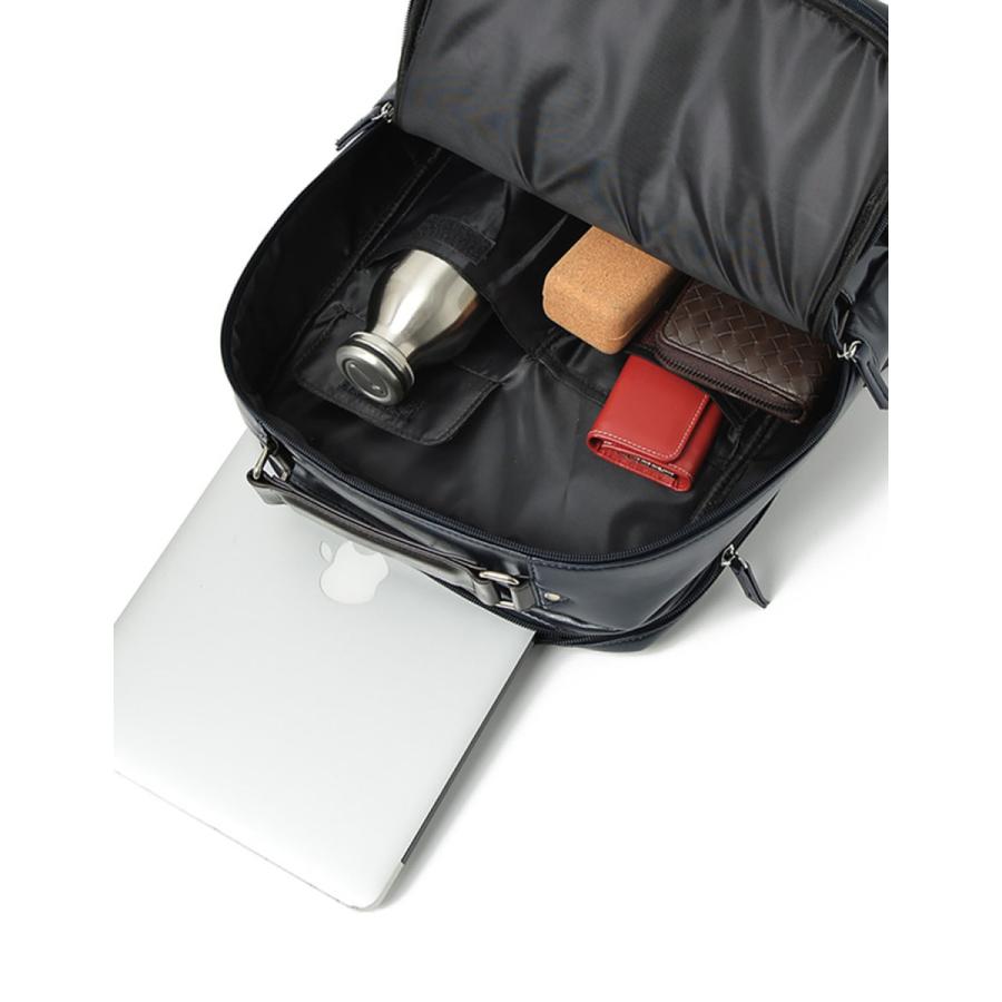 大きいサイズ リュックサック デイパック メンズ   PUレザー バイカラー カジュアル 茶色 紺 黒 春 夏 秋 冬 |  | 07