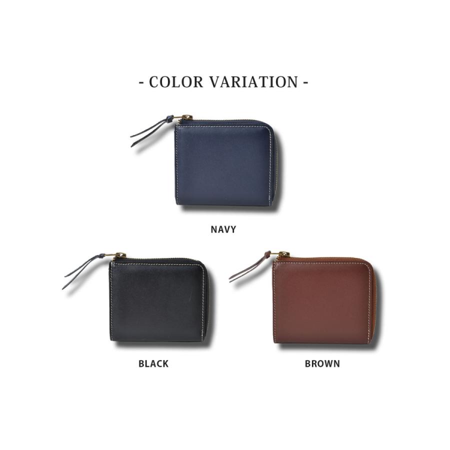 大きいサイズ 小銭入れ コインケース メンズ   本革 Lジップ コンパクト 財布 F    ビジネス カジュアル 茶色 紺 黒 春 夏 秋 冬 |  | 07