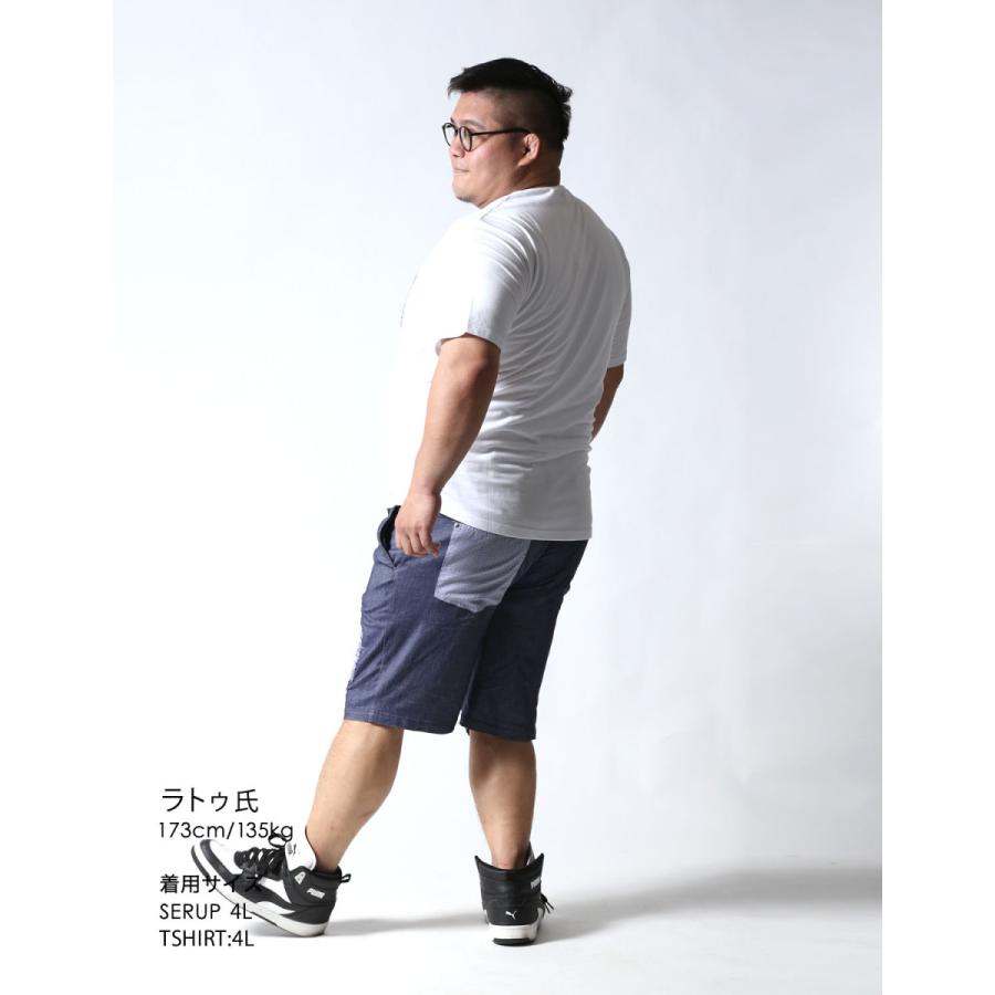 大きいサイズ メンズ ショート ハーフ パンツ 短パン 2L 3L 4L ストレッチ デニムハーフパンツ 青 紺 春 夏 秋 Beluca ユニセックス カジュアル |  | 13