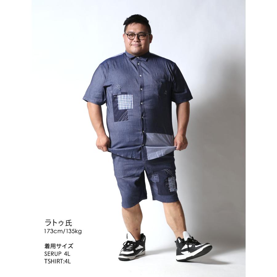 OUTLET 大きいサイズ メンズ ショート ハーフ パンツ 短パン 2L 3L 4L ストレッチ デニムハーフパンツ 青 紺 春 夏 秋 Beluca ユニセックス カジュアル |  | 19