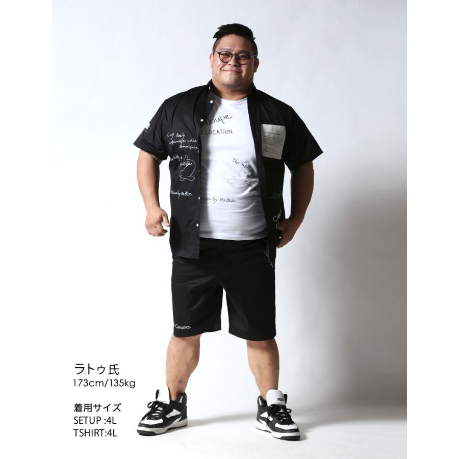 大きいサイズ メンズ  ショート ハーフ パンツ 短パン 2L 3L 4L 白 黒 春 夏 秋 Beluca ポケット刺繍 エコーロケーション ユニセックス カジュアル |  | 22