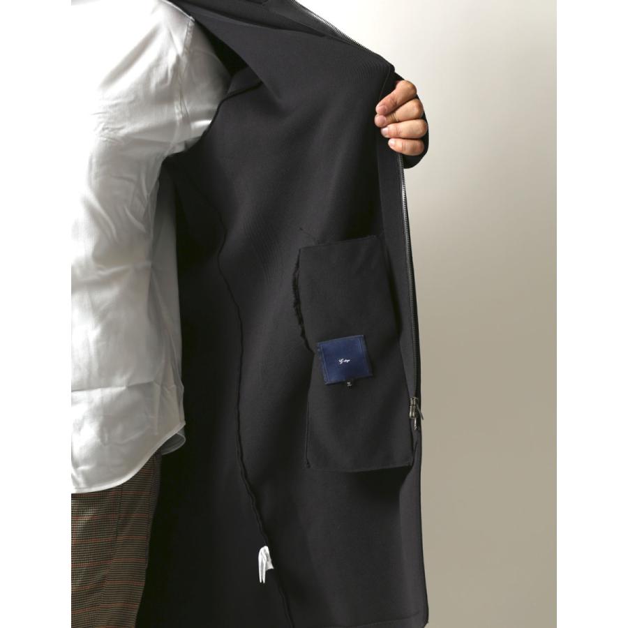 大きいサイズ メンズ Gstage(ジーステージ) ニット フーデッド ロング コート  2L 3L 4L   カジュアル ビジネス 黒 春 秋 冬 |  | 11