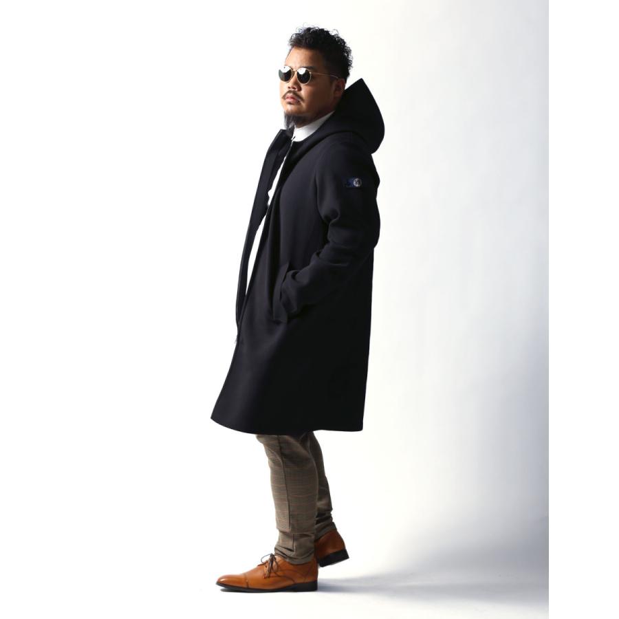 大きいサイズ メンズ Gstage(ジーステージ) ニット フーデッド ロング コート  2L 3L 4L   カジュアル ビジネス 黒 春 秋 冬 |  | 15