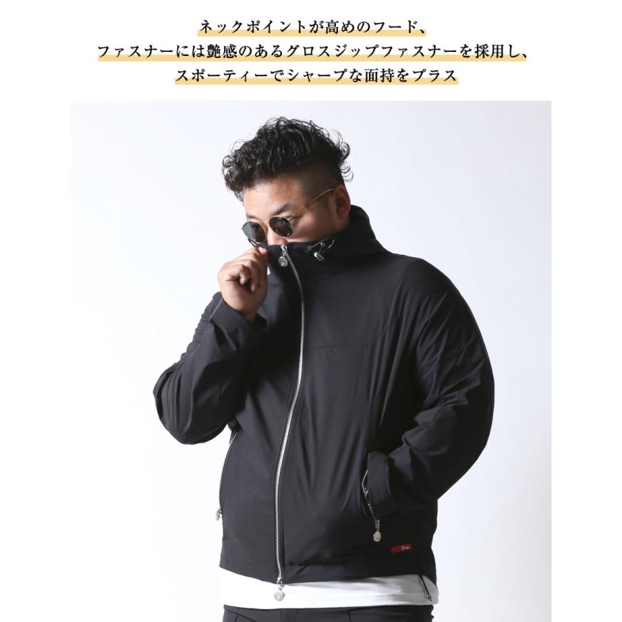 大きいサイズ パーカー メンズ ハーフパンツ  SOLOTEX フーデッド ブルゾン プリーツパンツ セットアップ 2L 3L 4L   カジュアル 灰色 黒 春 夏 秋 |  | 12