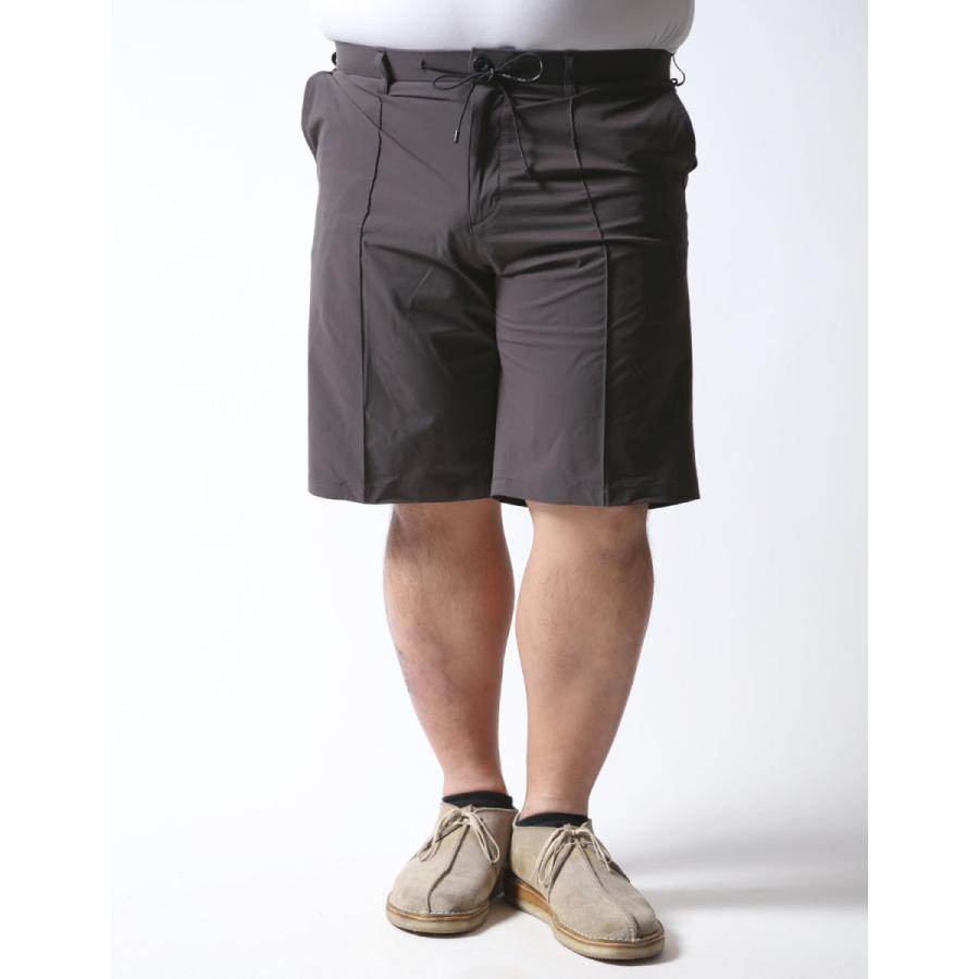 大きいサイズ パーカー メンズ ハーフパンツ  SOLOTEX フーデッド ブルゾン プリーツパンツ セットアップ 2L 3L 4L   カジュアル 灰色 黒 春 夏 秋 |  | 19