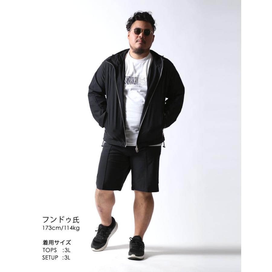 大きいサイズ パーカー メンズ ハーフパンツ SOLOTEX フーデッド 大きいサイズ パーカー メンズ ハーフパンツ SOLOTEX フーデッド