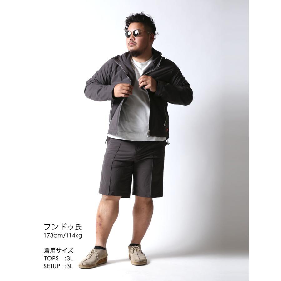 大きいサイズ パーカー メンズ ハーフパンツ SOLOTEX フーデッド 大きいサイズ パーカー メンズ ハーフパンツ SOLOTEX フーデッド