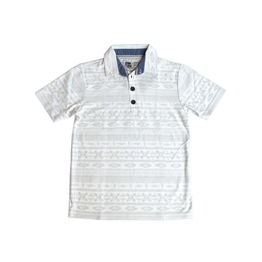 大きいサイズ ポロシャツ メンズ 梨地 半袖 ボタニカル エスニック柄 通気性 カジュアル お洒落 白 紺 グレー 春 夏 秋 2L 3L 4L 5L |  | 02