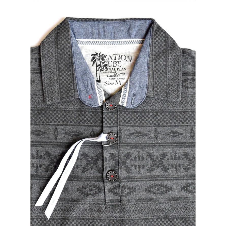 大きいサイズ ポロシャツ メンズ 梨地 半袖 ボタニカル エスニック柄 通気性 カジュアル お洒落 白 紺 グレー 春 夏 秋 2L 3L 4L 5L |  | 05