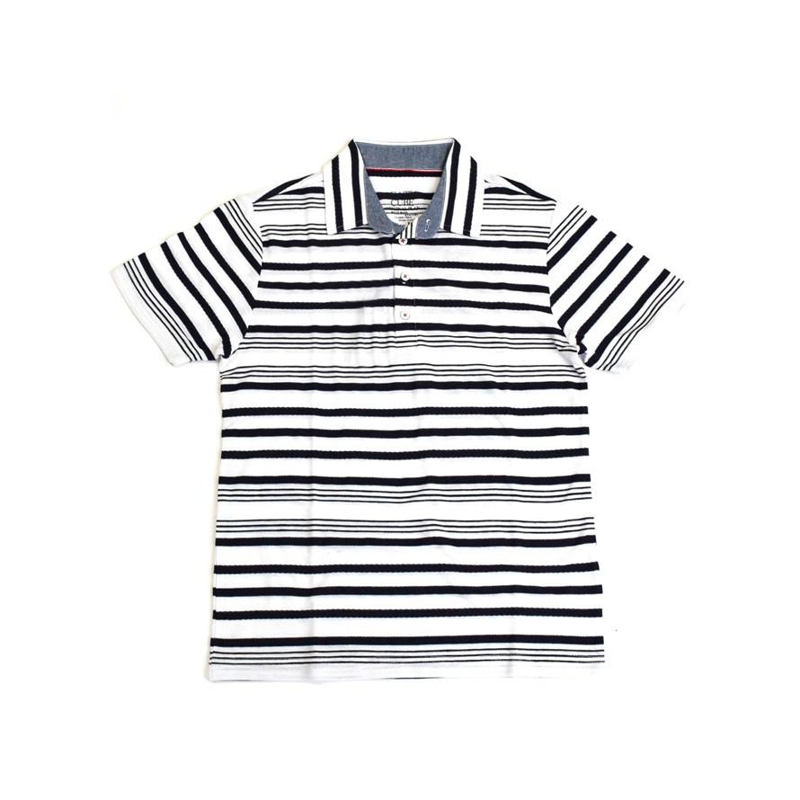 大きいサイズ ポロシャツ メンズ 裏使い 半袖 ボーダー カジュアル 白 紺 春 夏 秋 3L 4L 5L |  | 01