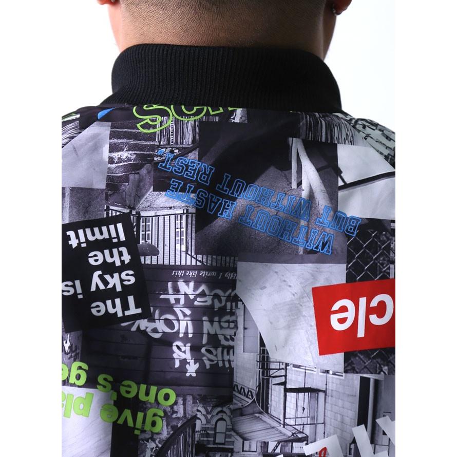 大きいサイズ メンズ 長袖 総柄プリント グラジャン 3L 4L 5L 6L