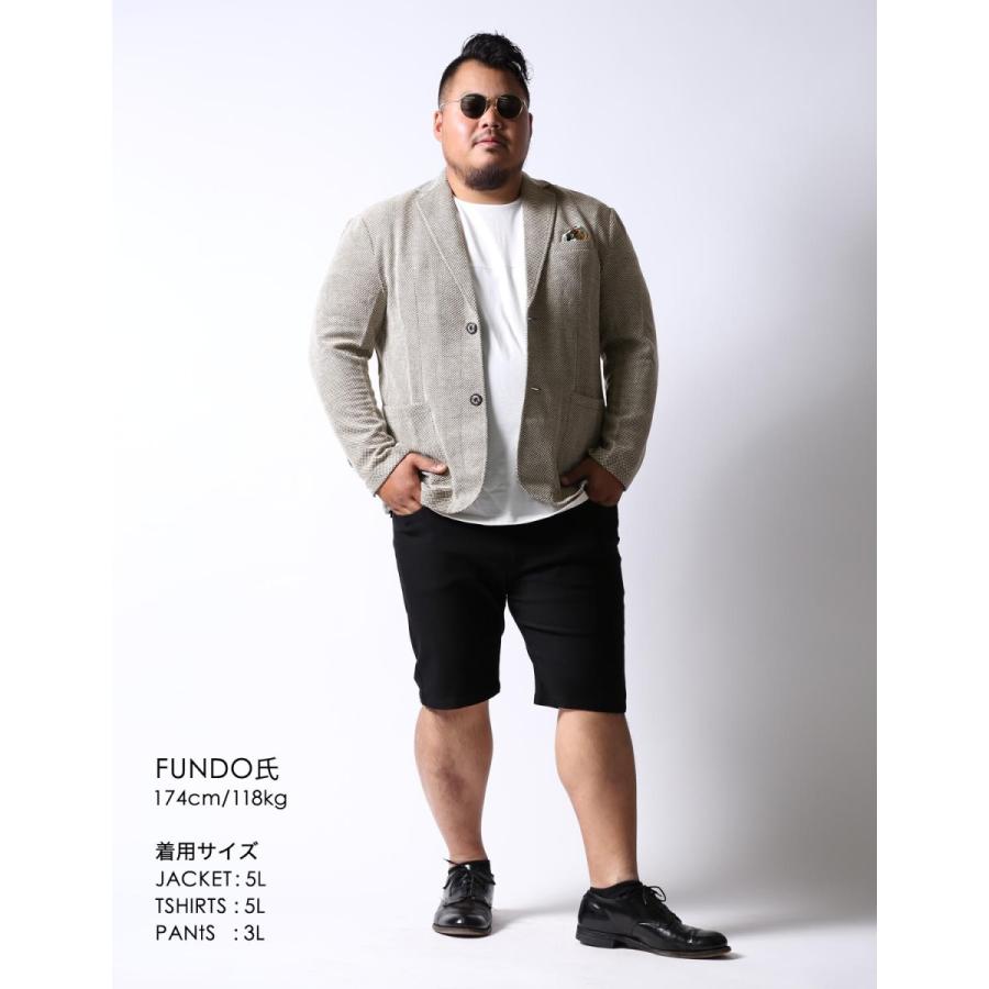 大きいサイズ カジュアルスーツ メンズ ワッフルハーフパンツ