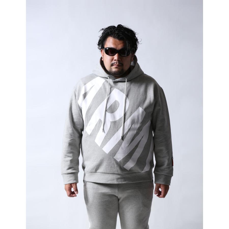 大きいサイズ パーカー メンズ ビックロゴ セットアップ 上下セット