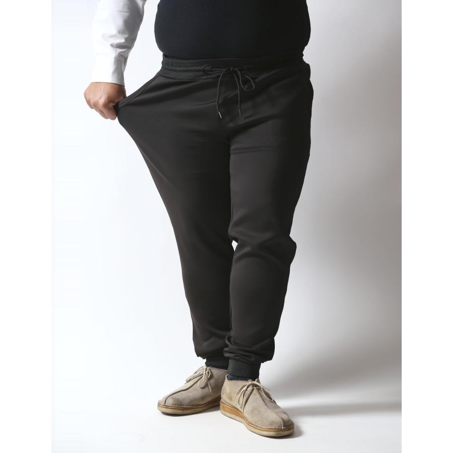 大きいサイズ メンズ 光沢高密度 スウェット素材 ストレッチ