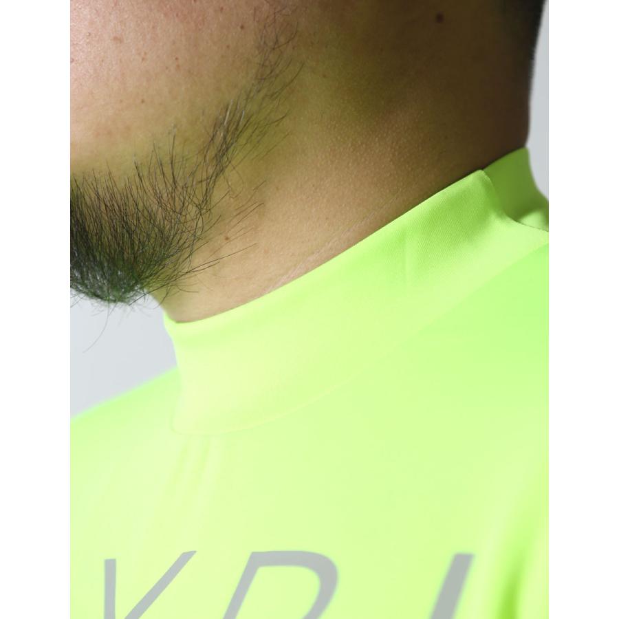 希少4XL✨ブリーフィング 半袖モックネック Tシャツ 背面ロゴ 大きいサイズ ミニ 3D ロゴ RF ハイネック半袖シャツ(半袖シャツ・ポロシャツ