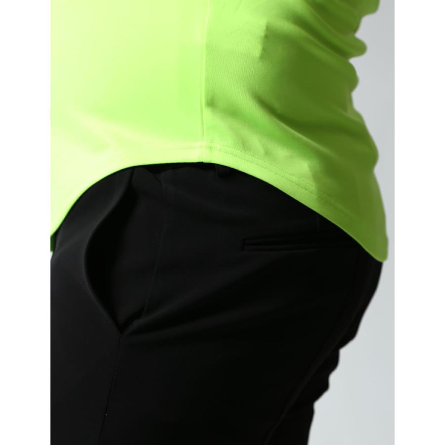 大きいサイズ 長袖Tシャツ カットソー メンズ   モックネック BIGプリント 右袖 切替 3L    ゴルフ スポーツ カジュアル 黄 緑 春 夏 秋 冬 |  | 16