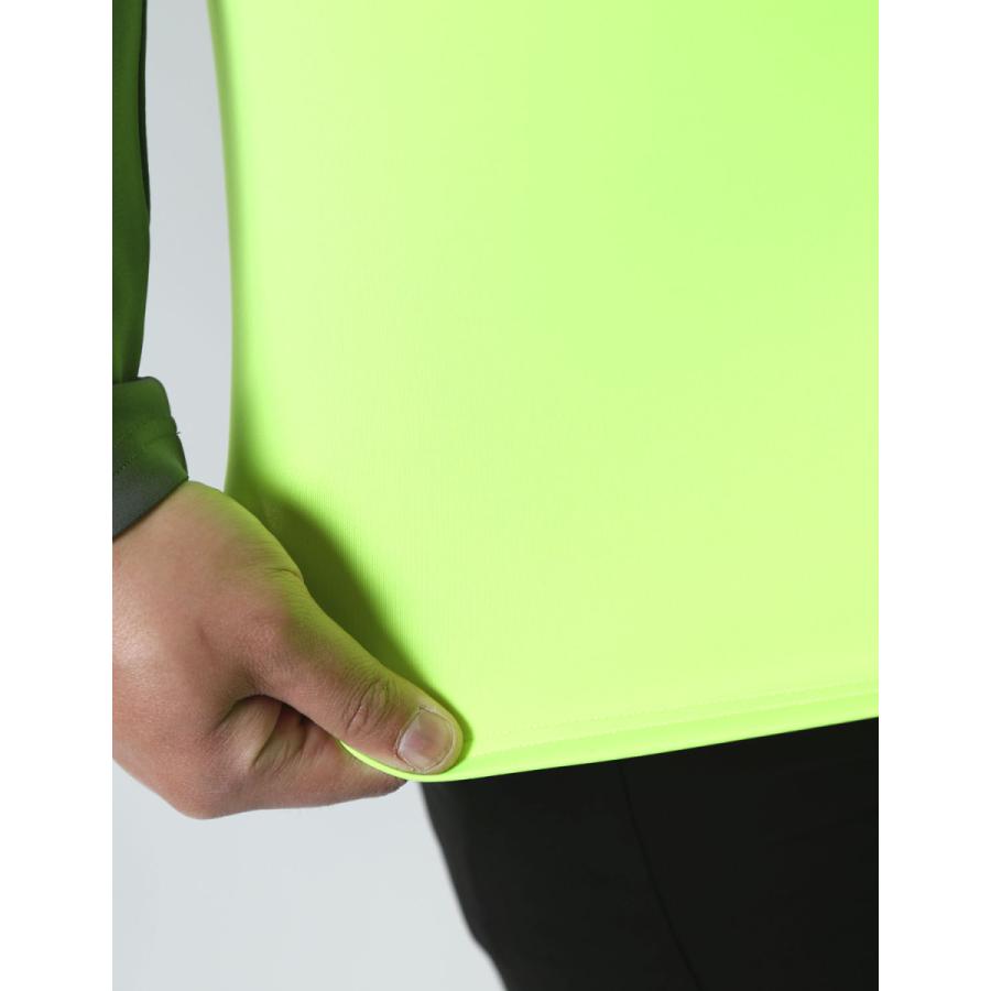 大きいサイズ 長袖Tシャツ カットソー メンズ   モックネック BIGプリント 右袖 切替 3L    ゴルフ スポーツ カジュアル 黄 緑 春 夏 秋 冬 |  | 17