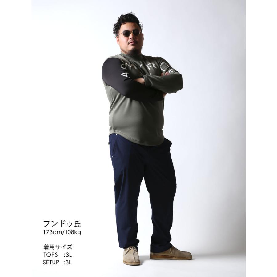 大きいサイズ 長袖Tシャツ カットソー メンズ モックネック BIG 大きいサイズ 長袖Tシャツ カットソー メンズ モックネック BIG
