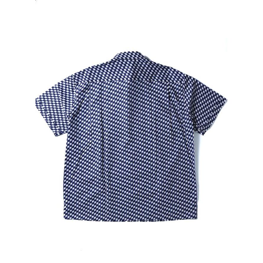 大きいサイズ 半袖シャツ カジュアルシャツ メンズ ボタンダウン 柄シャツ 幾何学模様 カジュアル 限定1点 紺 春 夏 3L(52) |  | 07