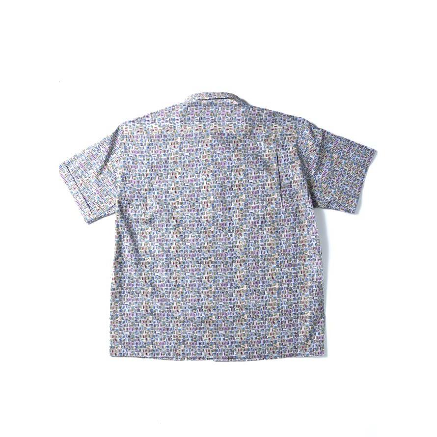 大きいサイズ 半袖シャツ カジュアルシャツ メンズ ボタンダウン  洗濯バサミ柄 日本製 イタリア生地 3L カラフル 春 夏 |  | 05