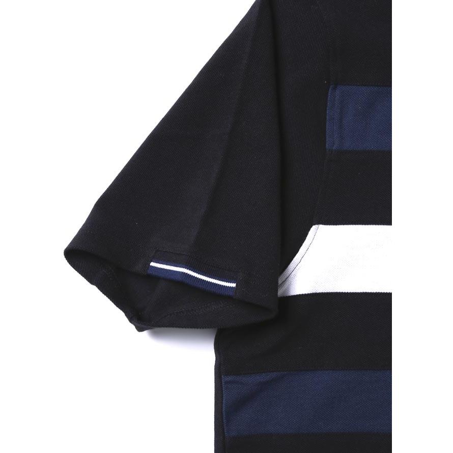 大きいサイズ ポロシャツ メンズ 胸ポケット ニット 3段切り替え CAPRI(カプリ) 刺繍入り 2L 3L カジュアル 紺 春 夏 |  | 05