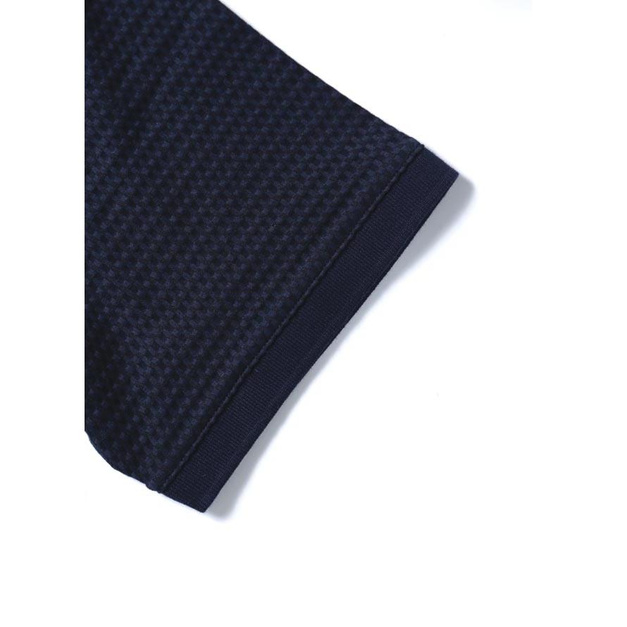 大きいサイズ ポロシャツ メンズ 胸ポケット ニット 凹凸素材 刺入り 2L 3L カジュアル 紺 春 夏 |  | 04