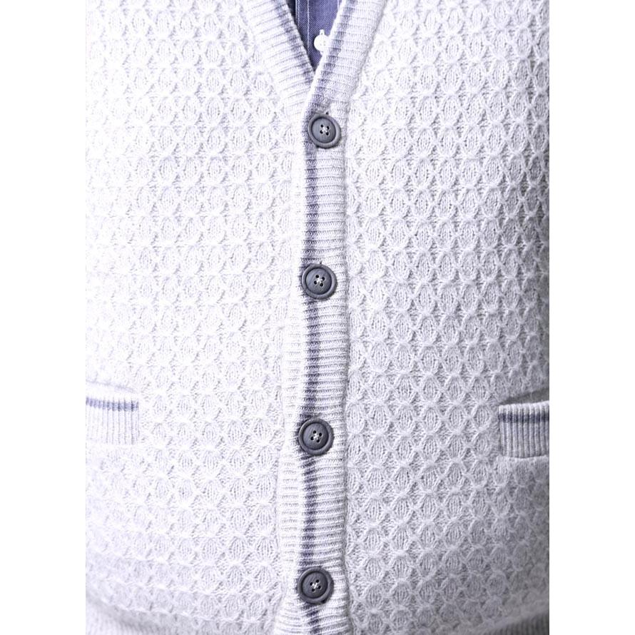 大きいサイズ ニットベスト メンズ CAPRI(カプリ) ワッペン付き アンゴラ混 日本製 限定1点 2L 3L 灰 秋 冬 |  | 03