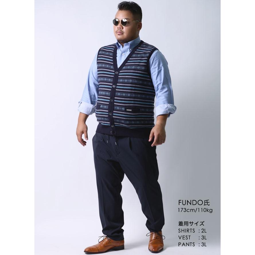 大きいサイズ ニット セーター メンズ ベスト Vittorio Carini(ビットリオ カリーニ) ウール 日本製 限定1点 2L(50) 白 紺 黒 秋 冬 |  | 10