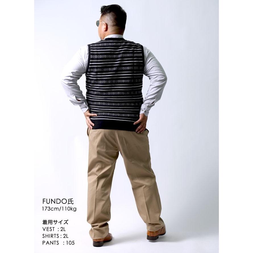 大きいサイズ ニット セーター メンズ ベスト Vittorio Carini(ビットリオ カリーニ) ウール 日本製 限定1点 2L(50) 白 紺 黒 秋 冬 |  | 14