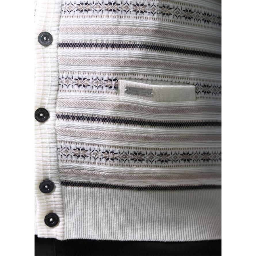 大きいサイズ ニット セーター メンズ ベスト Vittorio Carini(ビットリオ カリーニ) ウール 日本製 限定1点 2L(50) 白 紺 黒 秋 冬 |  | 05