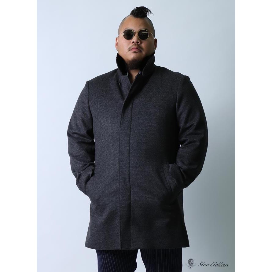 大きいサイズ ステンカラーコート メンズ ハーフコート Gee Gellan 日本製 ラビットファー アンゴラ 2L(50) 3L(52) フォーマル 秋 冬 |  | 01