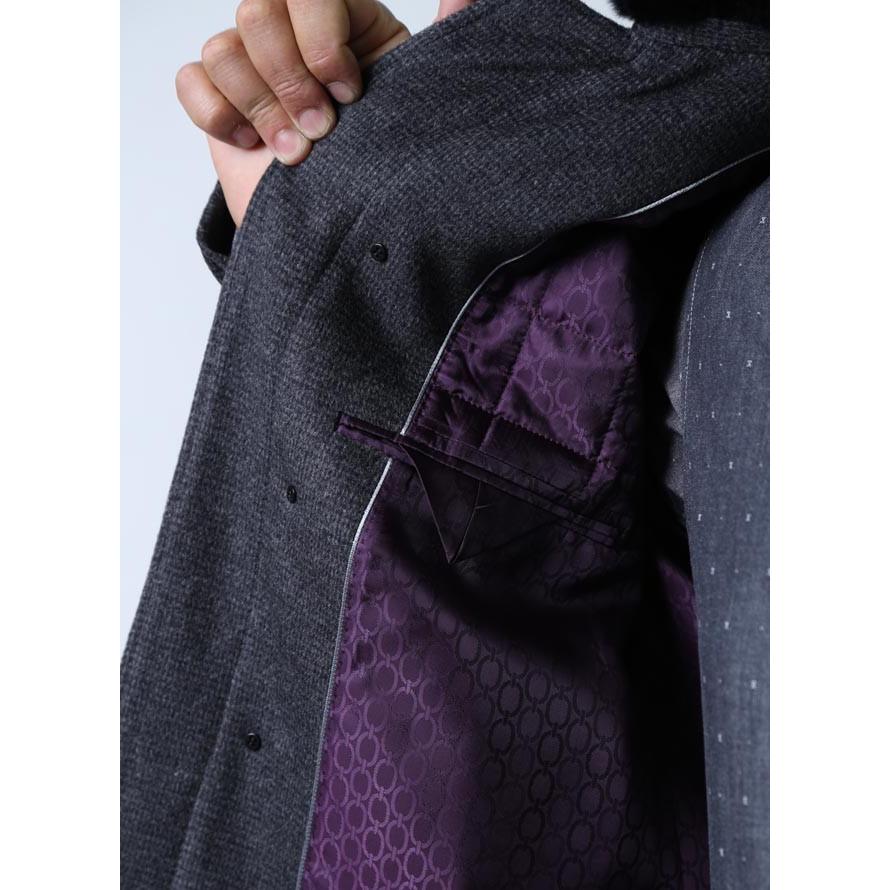 大きいサイズ ステンカラーコート メンズ ハーフコート Gee Gellan 日本製 ラビットファー アンゴラ 2L(50) 3L(52) フォーマル 秋 冬 |  | 10